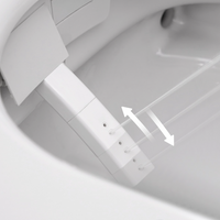 Douche WC RapoWash Basic 2.0 met Bidetspoeler en Afstandsbediening Wit